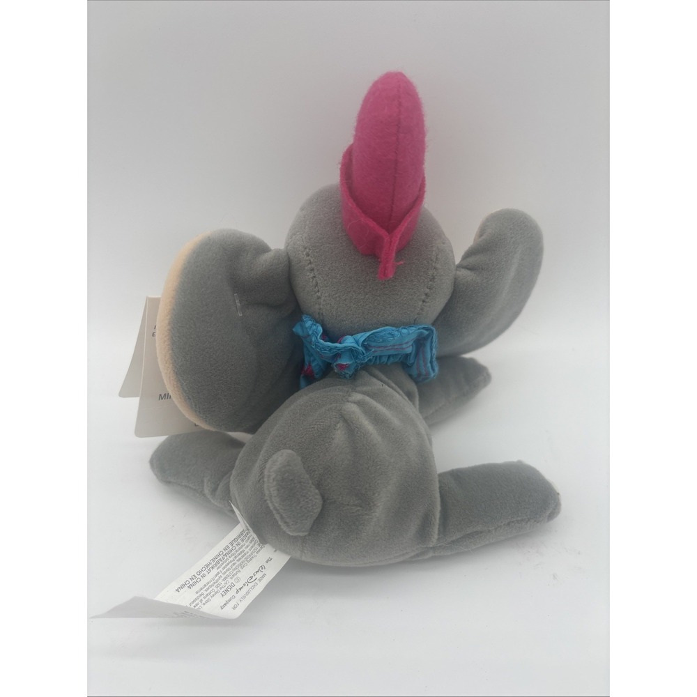 Nwt Vintage Disney Store Dumbo Mini Bean Bag Plush 8‎ inch - Picture 3 of 5